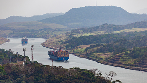 Einschränkungen am Panamakanal 2023 als globales Logistikereignis im Funk Global Risk Consensus