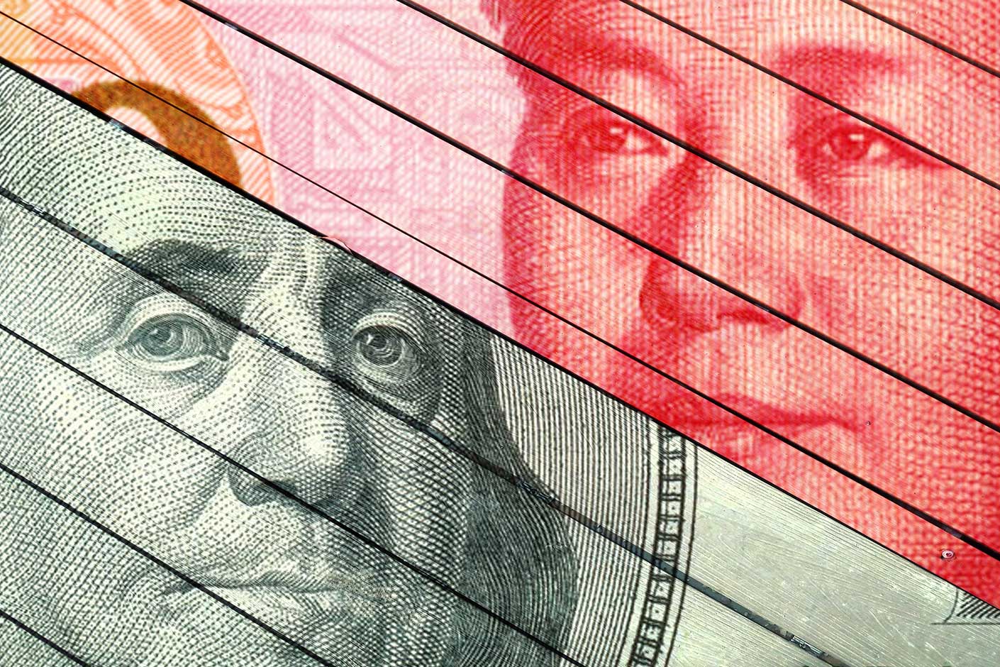 US-China-Handelskrieg als wirtschaftlich-politisches Ereignis im Funk Global Risk Consensus