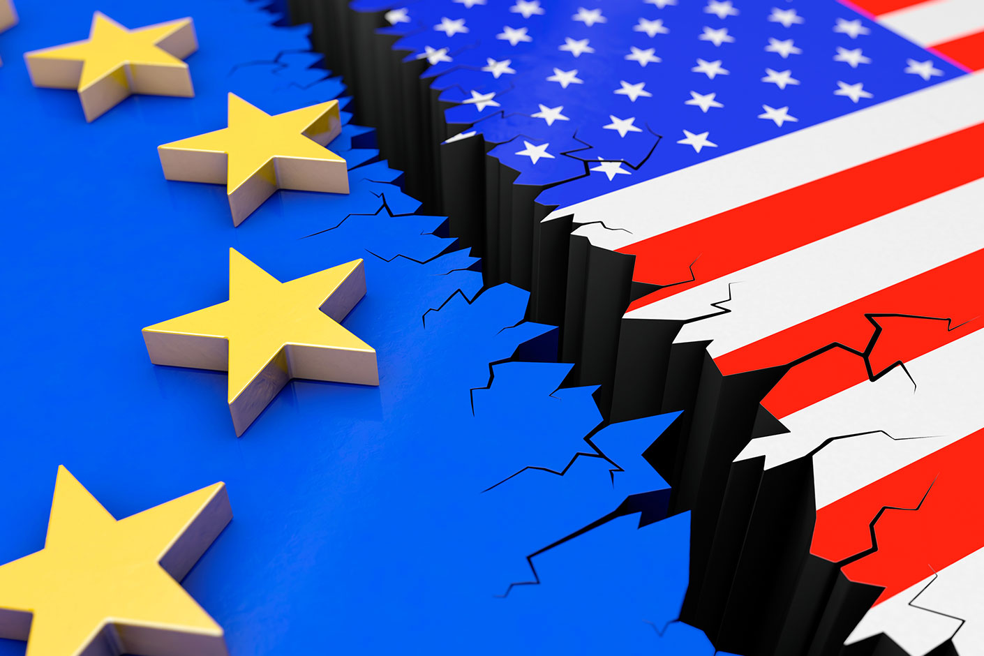 US-EU-Handelskrieg als globales wirtschaftliches Ereignis im Funk Global Risk Consensus