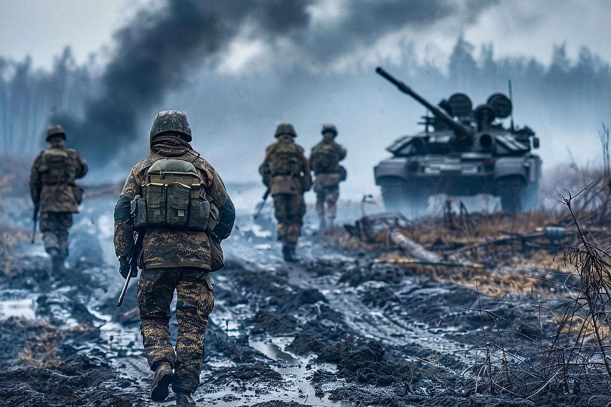 Symbolbild zu zwischenstaatlichen Konflikten: Darstellung geopolitischer Spannungen und internationaler Machtspiele.